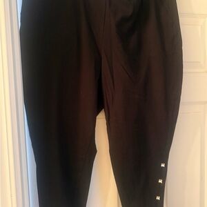 Torrid Black leggings with Silver rhinestone Accents